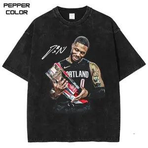 DAME LILLARD 3 POINT CHAMP Graphic Tee, Vintage Basketball Tee, Game Day Shirt, Unisex Streetwear Tee, cotton crewneck shirt,Trending, All Size, Gift Basketball fans