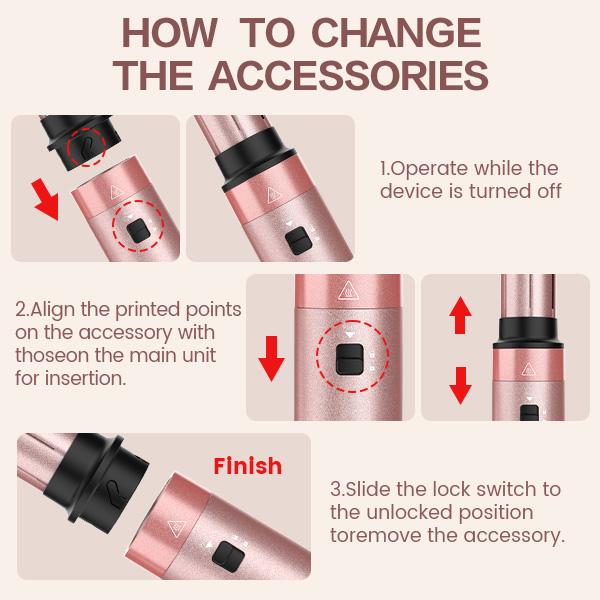 Brightup 5 in 1 Professional Hot Air Styler,110,000 RPM Multi-Styler,Easily Create Curly/Straight Hair Comfort Christmas Gifts Holiday Gift