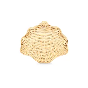 Aranaz Oskola Wicker Clutch in Natural