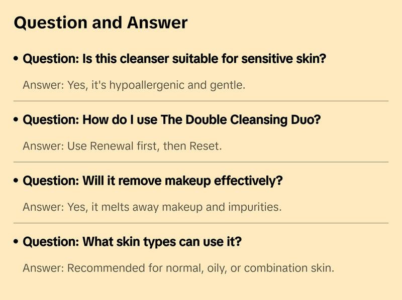 The Double Cleansing Duo