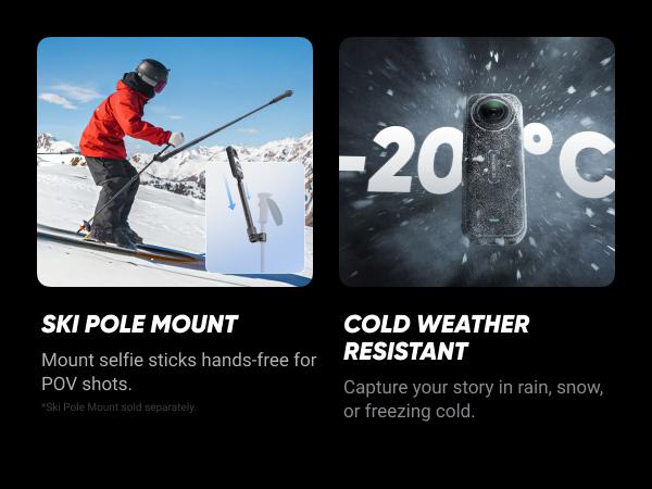 Insta360 X5 - Waterproof 8K 360° Action Camera, Leading Low Light, Invisible Selfie Stick Effect, Rugged and Replaceable Lens, 3-Hour Battery, Built-in Wind Guard, Stabilization, Triple AI Chip Design