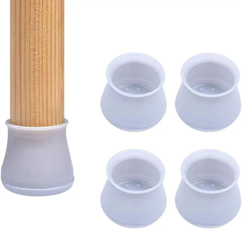 A set of 4 Chair Leg Protector Stickers - Stop Scratches, Eliminate Annoying Dragging Noise, Home Supplies Decorative Stickers