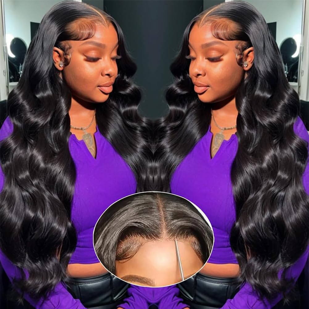 Body Wave Glueless 6x4 7x5 9x6 Pre-cut Lace Closure Wig Glueless Transparent Human Hair Lace Frontal Wig