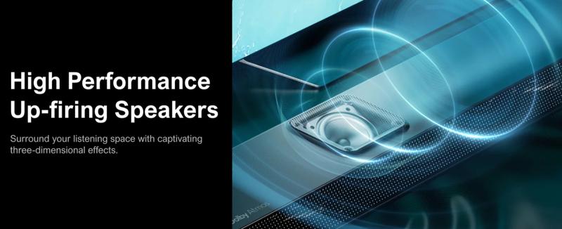 ULTIMEA Nova S80 5.1.2ch 360° Dolby Atmos Home Theater: Soundbar & Subwoofer with BassMX, 3D Surround Sound for Home, Parties & Gaming. Supports 4K HDR, HDMI eARC, Bluetooth & Smartphone Connectivity.