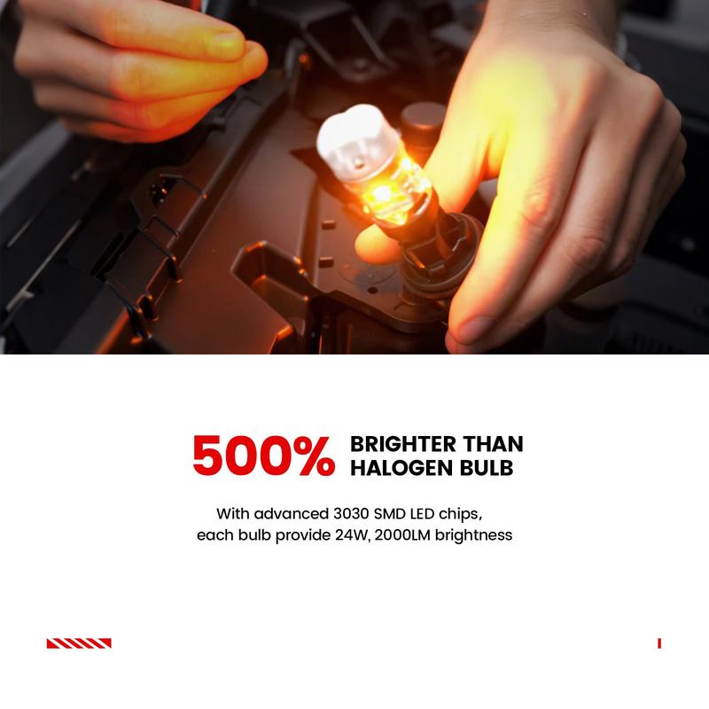 Lasfit (CK Socket) 3157 4157 LED Turn Signal Bulbs CanBus-Ready Switchback CK Socket | T3 Series,2 PCS Lasfit (CK Socket) 3157 4157 LED Turn Signal Bulbs CanBus-Ready Switchback CK Socket | T3 Series,2 PCS