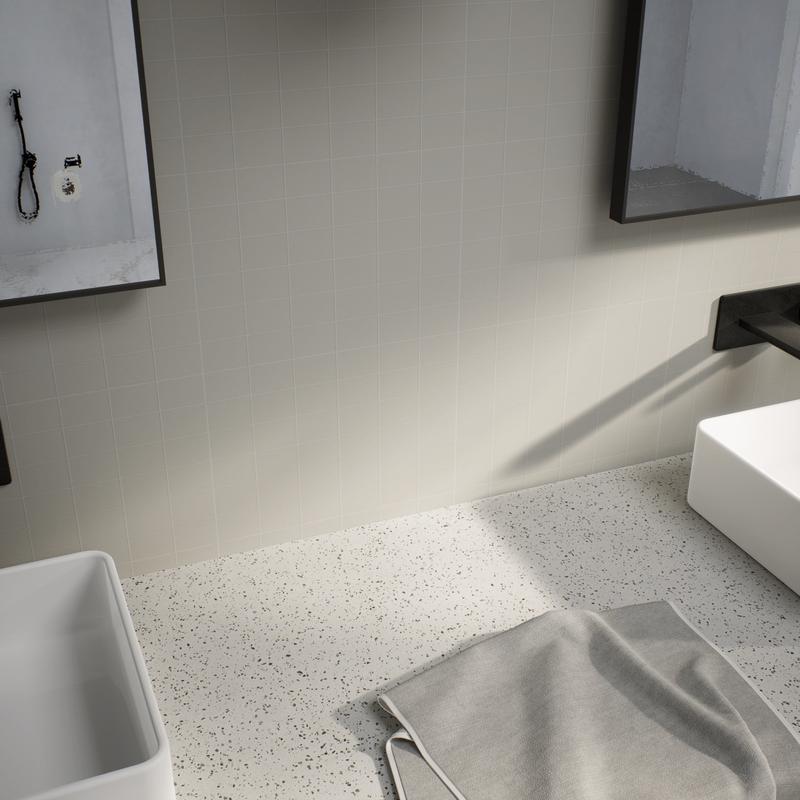 2 X 2 In Prima Smoke Matte Unglazed Porcelain Mosaic