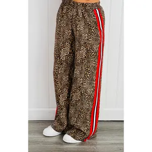 Leopard Contrast Trousers (Reg. and Plus)