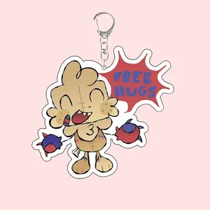 Dandy's World Roblox Acrylic Keychain – Goob Dandys World Keychain Gamer Charms, Kawaii Bag Accessory, Cool Collectible Gift for Fans, Aesthetic Merch for Players