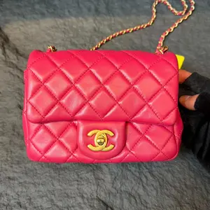 Pre-owned CHANEL Pearl Crush Mini Square Flap Bag