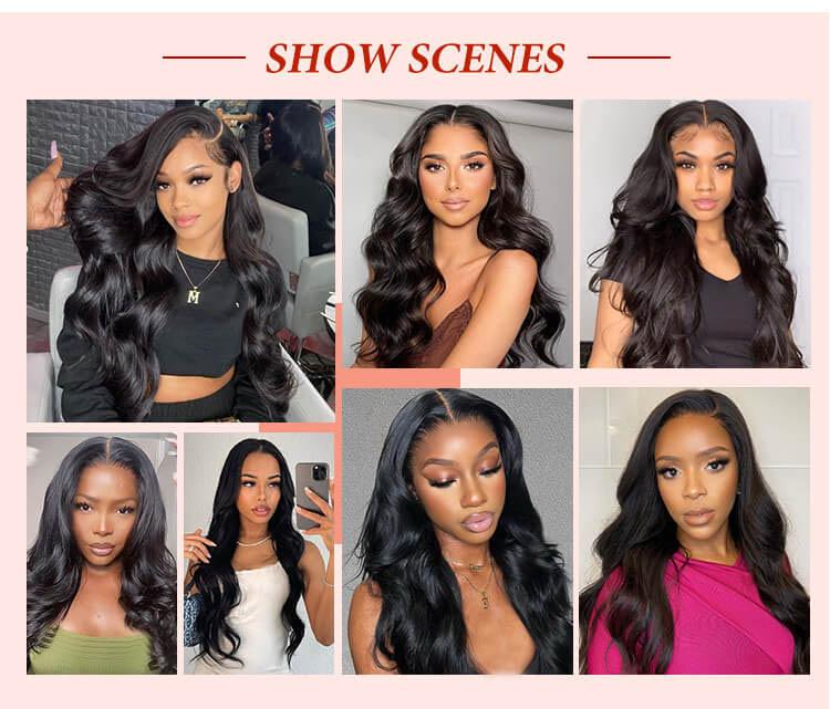 [Valentine's Day Essential] Wiggins Hair Ready to Go Glueless Wig Body Wave 7x4 & 7x5 Lace Closure Wigs Human Hair Pre Cut Lace Pre Bleached Knots Wig Beginner Friendly And 13x4 Lace Front Wig Pre Plucked Hairline #WeeklyDeals