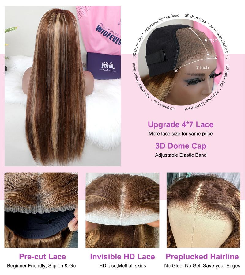 Wigfever Glueless Wear Go Highlight  Silky Straight Lace Front Human Hair Wigs #FEB FAVES