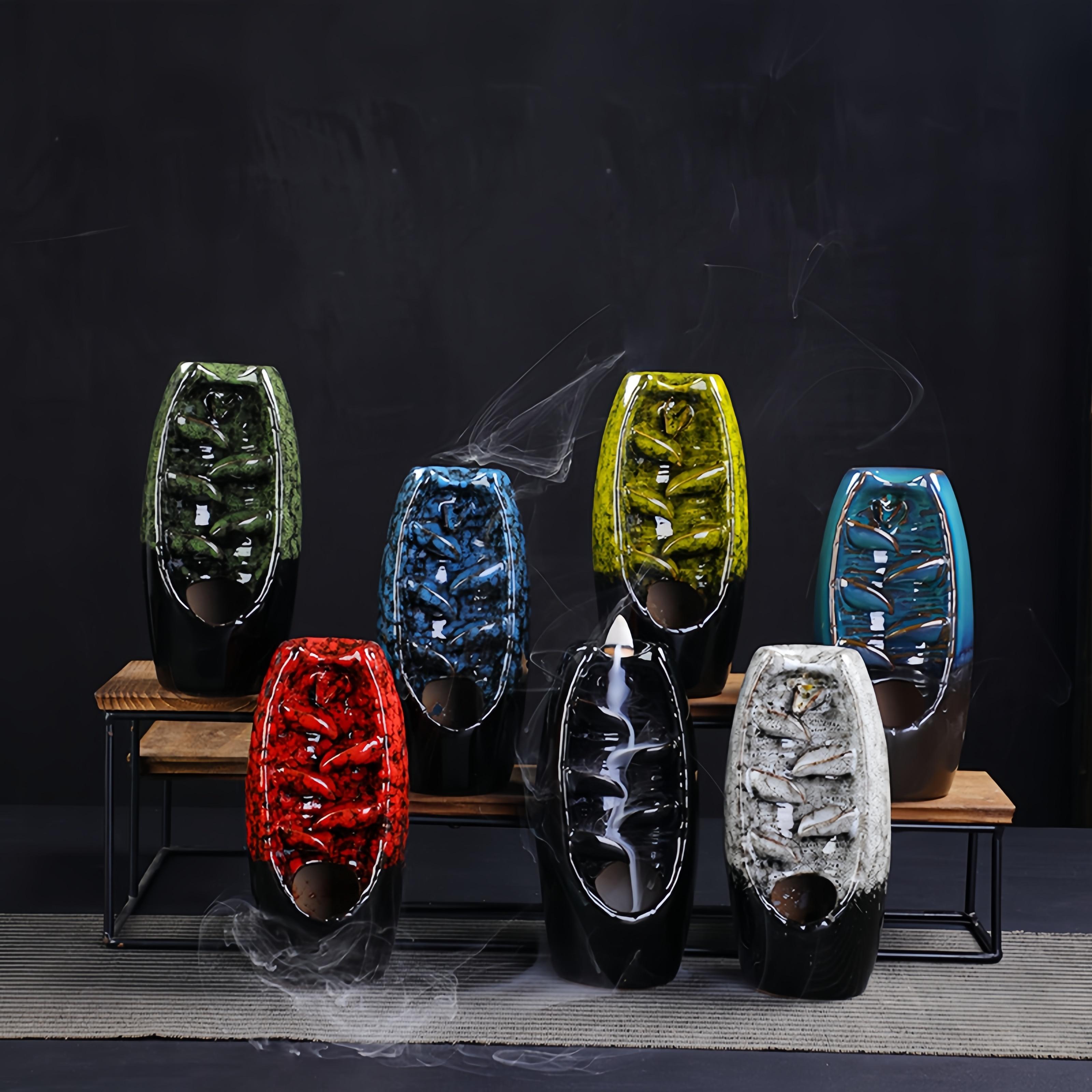 Inverted Incense Burner, Aromatherapy Diffuser, and Backflow Incense—Unique and Novel Home Decor Artistic Ornaments and Gifts Room Decor, Home Office, Yoga Meditation, and Fitness Scene Gifts