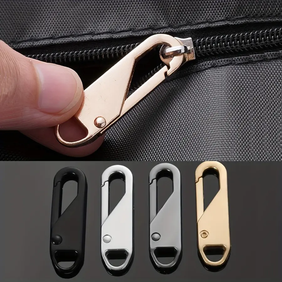 5 removable replacement zippers, quick repair, easy replacement of clothing zipper pieces, repair kit zipper head replacement slider, convenient replacement of luggage, coats, clothing, shoe buckle accessories