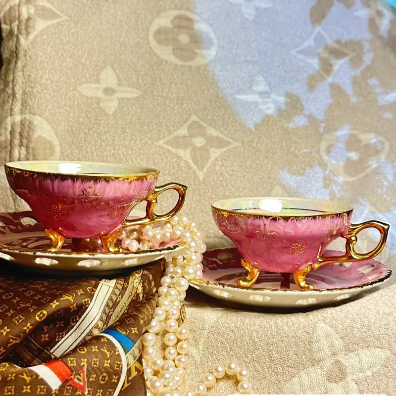 Japan Iridescent Yellow Rose Teacup Other China Manufacturers