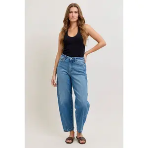 Judy Blue High Waist Rigid Magic Panel Barrel Jeans Judy Blue High Waist Rigid Magic Panel Barrel Jeans