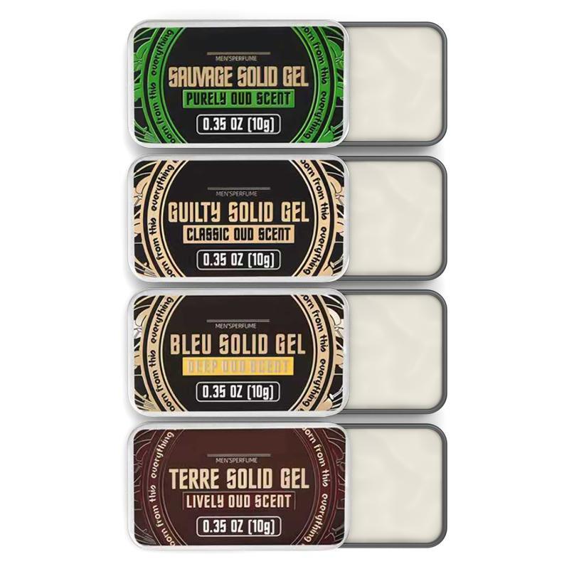 4PCS Men's Solid Cologne,Men's Perfume,SolidPerfume,Unique Fragrance, Lasting Fragrance, EasyTo Carry And Travel,Suitable For Birthday AndImportant Holiday Gifts, Valentine's Day gift