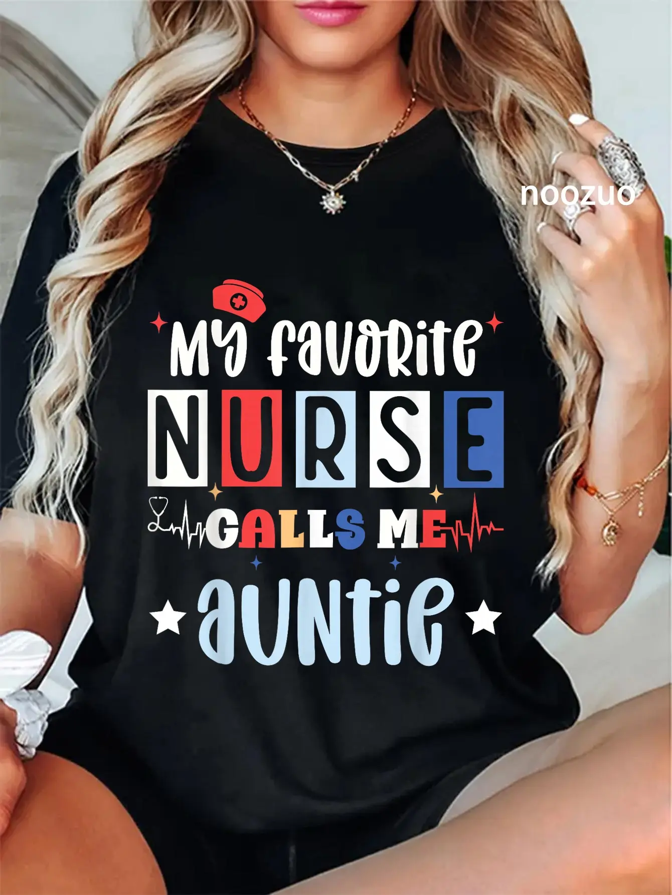 100% Cotton My favorite nurse calls me auntie, registered nurse niece T-Shirt