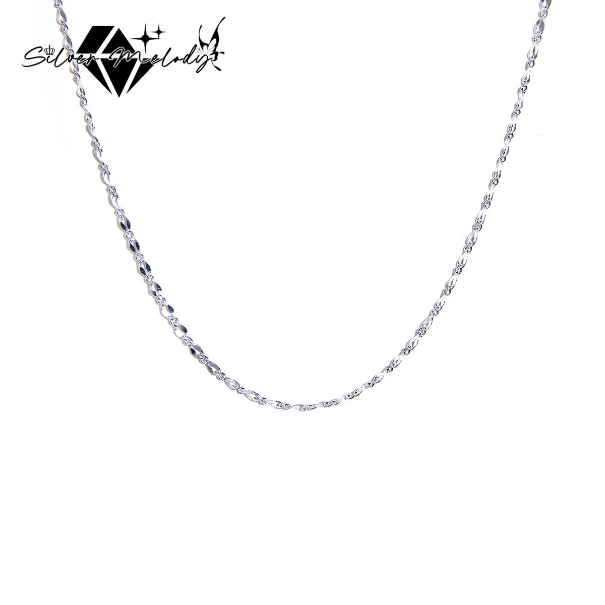 SMelody S925 Silver Bone Statement Necklace
