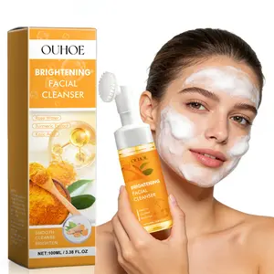 Kojic Acid Turmeric Cleanser Brightening Hydrating and Firming Face Wash Reduces Dark Spots and Uneven Skin Tone Non-Tightening