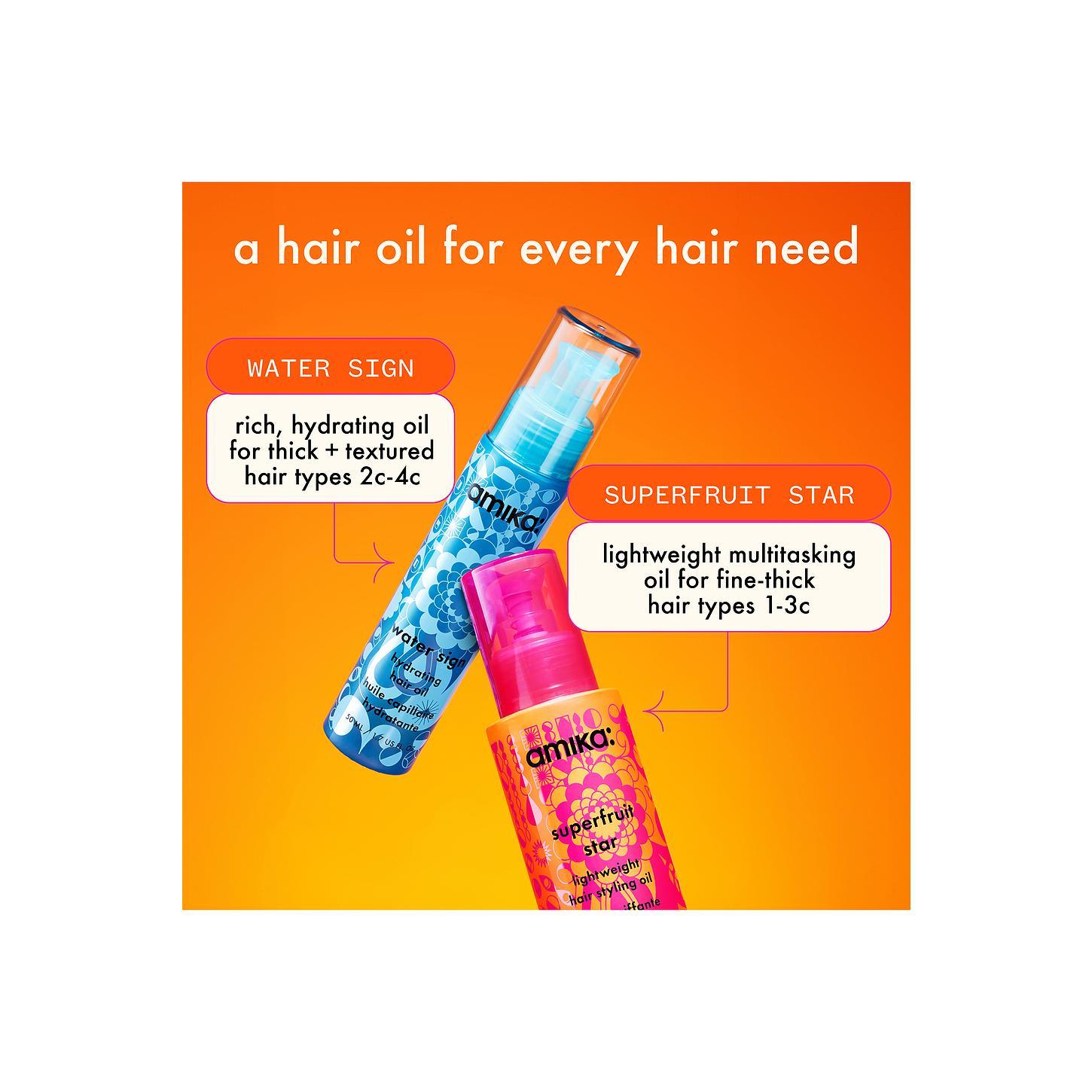 amika Superfruit Star Light Weight Hair Styling Oil