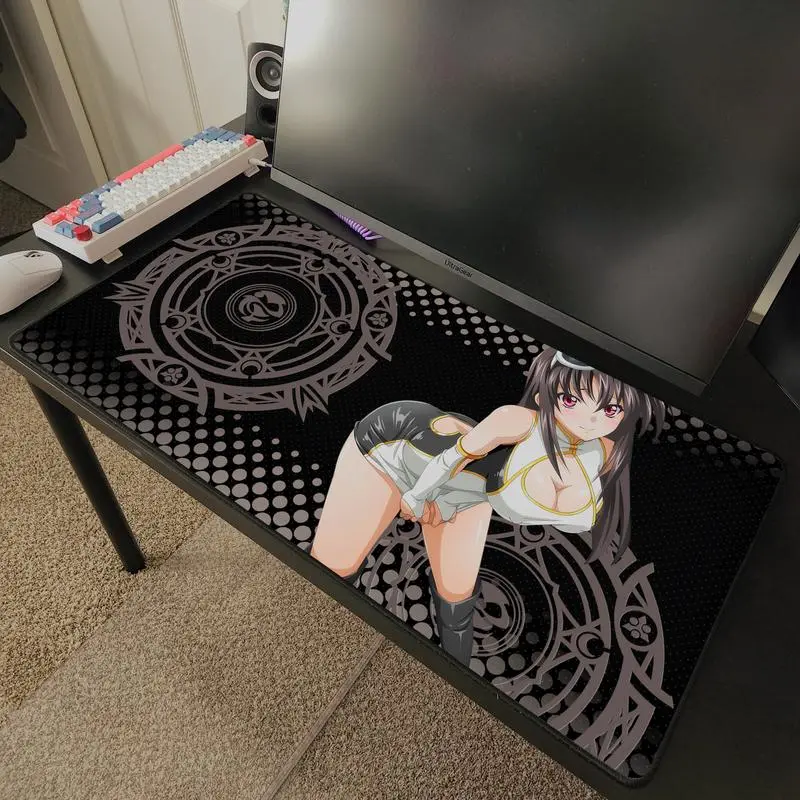 Akeno High School DxD Desk Mat Mousepad 31.5" x 15.5" Gaming Desk Mat Mouse Pad Accessories