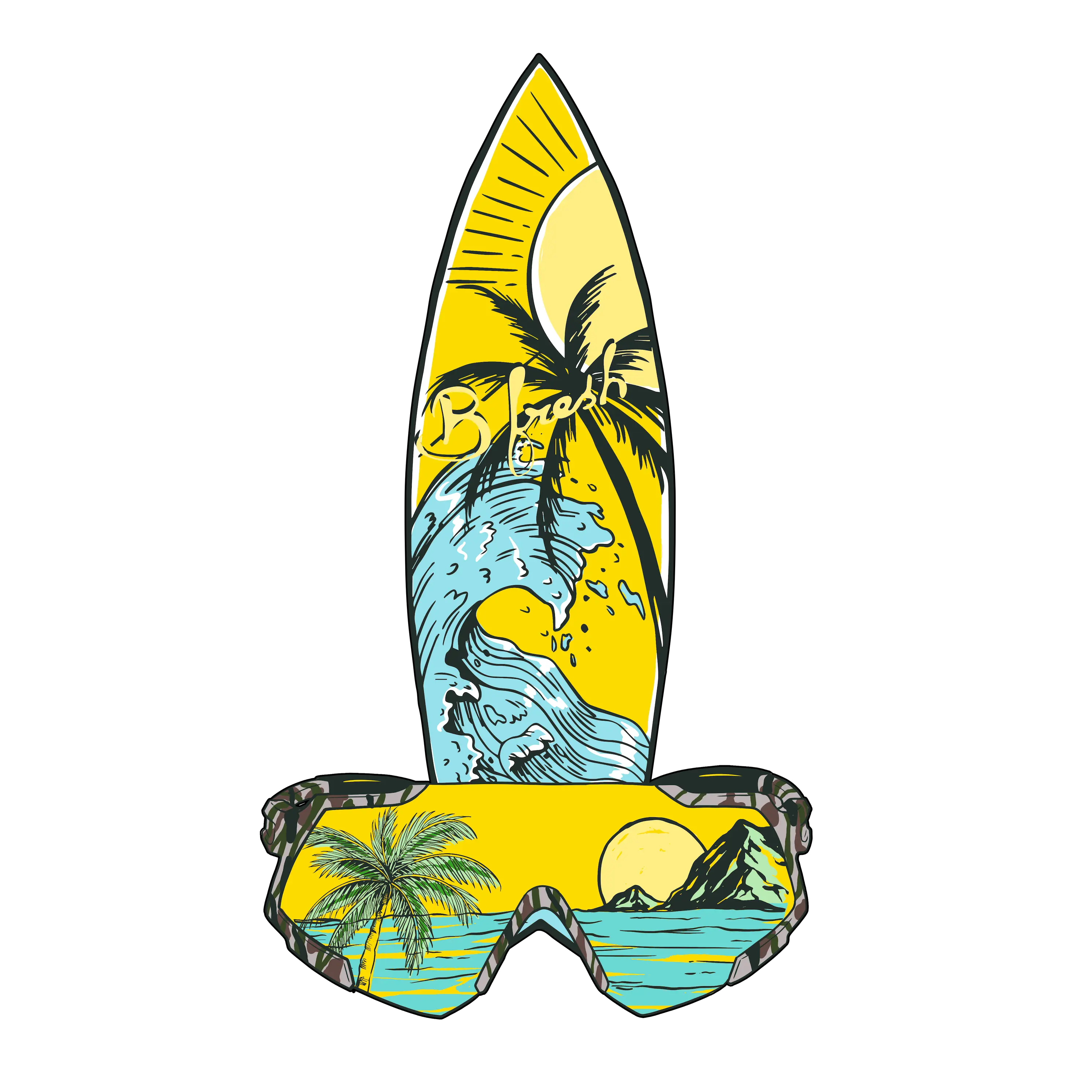 Surfs Up - Sticker