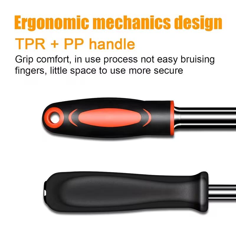 Renters' Party / Car Owners' Must-Have! A single set solves all maintenance problems! 46-piece household car repair tool kit with ratchet torque wrench and screwdriver toolbox