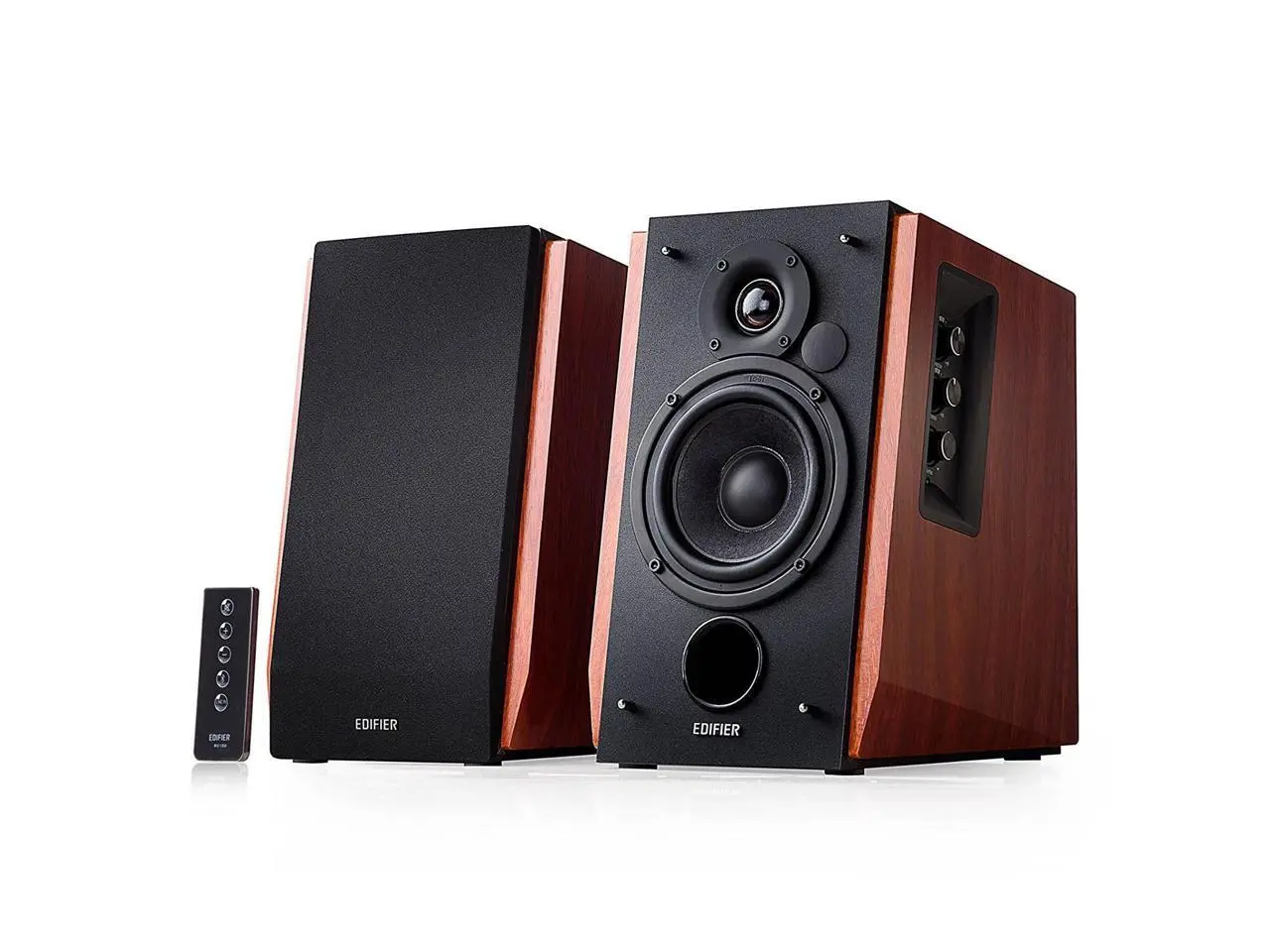 Edifier R1700BT Bluetooth Bookshelf Speakers - Active Near-field Studio Monitors - Powered Speakers 2.0 Setup Wooden Enclosure - 66w RMS