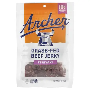 Country Archer Jerky Grass-Fed Beef Jerky, Teriyaki, 2.5 oz (71 g)