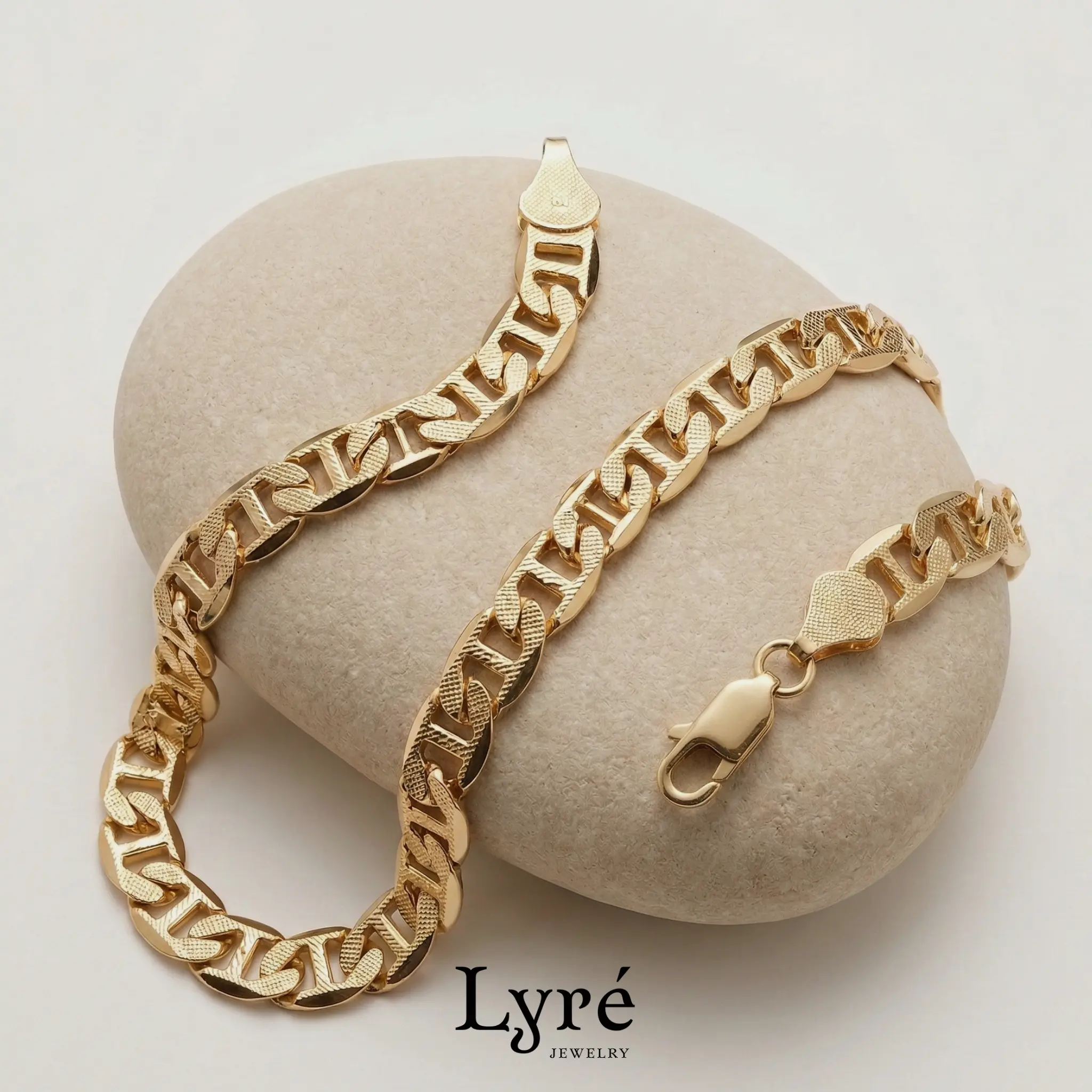 Lucien 9mm Concave Mariner Link Bracelet | BRC016