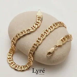 Lucien 9mm Concave Mariner Link Bracelet