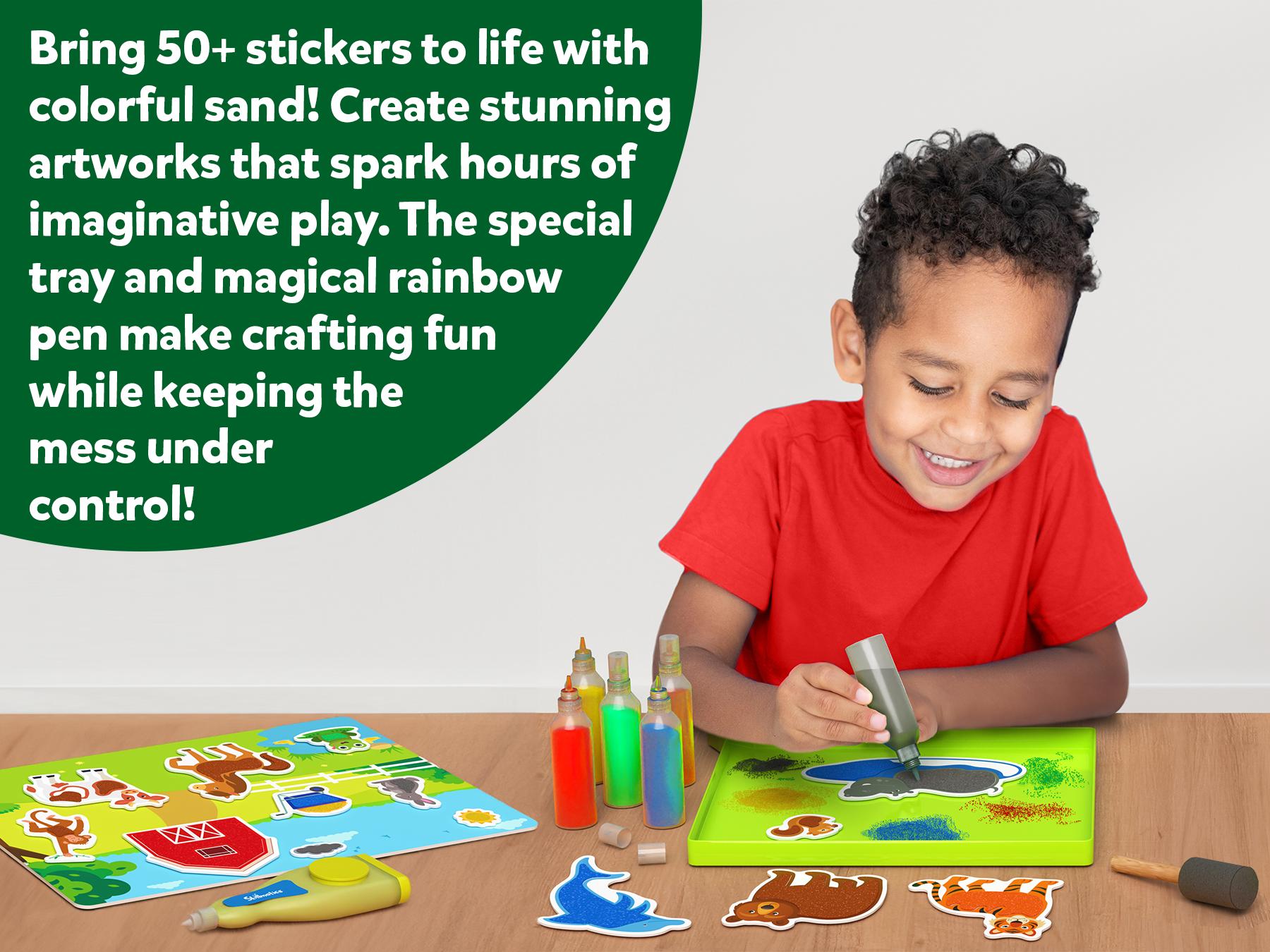 Skillmatics Sand-Tastic Art - Art & Craft Activity for Kids with Craft Kits and Supplies, DIY Creative Activity for Ages 4 to 10 Sticker Play