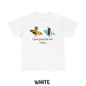 National Geographic "I Just Gotta Be Me" Cody Maverick & Chicken Joe Surfs Up Unisex T-Shirt, Graphic T-shirts, Trendy Shirt, Casual Unisex Top