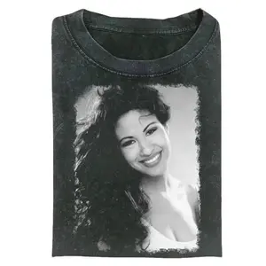 Vintage 90's Selena Quintanilla Graphic Unisex Shirt, Selena Crew Neck T-Shirt, Music Tee Gift For Fan, Gift for Him Her Womenswear Tops
