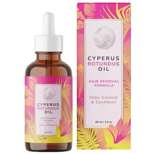 Ceremale Nature Beauty Cyperus Rotundus Oil for Natural Permanent Hair Reduction 60ml Gentle Non-Irritating Depilatory Solution for Smooth Silky Skin Wax Body Care