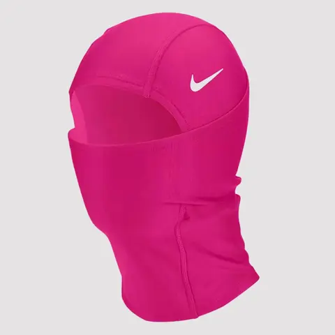 Nike Men's Pro Hyperwarm Hood Face Covering Mask - Pink, White Swoosh, OSFM (Pink Shiesty), Dry-Fit 88% Poly/12% Spandex, Streetwear Headwear, Mens Gifts, Men's Fashion Accessories