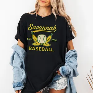 Funny Banana Baseball Shirt, Retro Savannah Softball Tee, Vintage Unisex Summer Sports Gift, Athletic Mom Gift, Gift For Mom, Pure Cotton