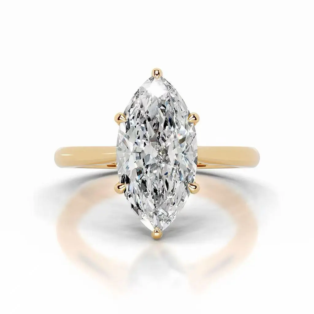 Lab-grown diamond ring, IGI certified; -9k -14k- 18k luxury fashion, suitable for engagement wear; model PY-110-64