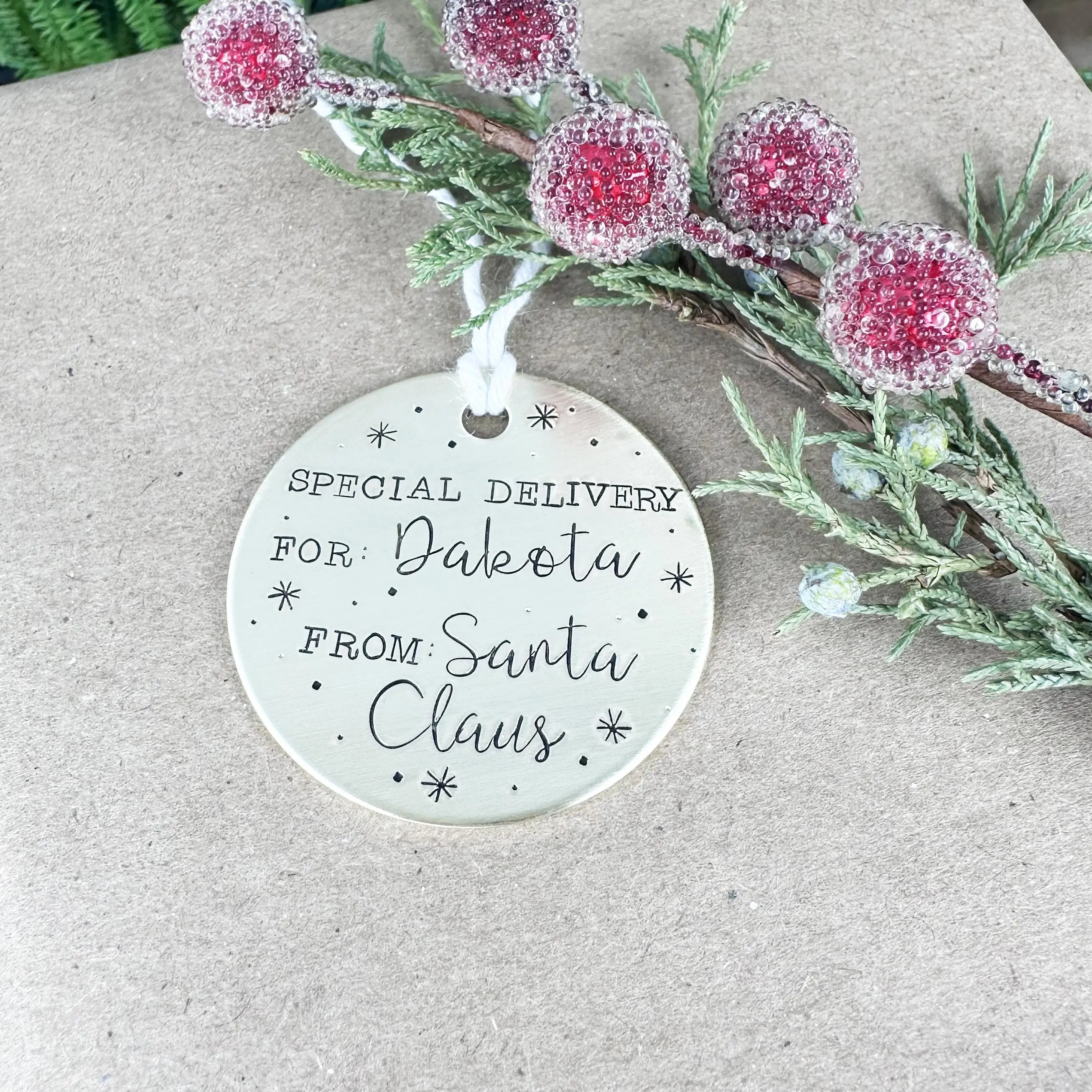 Custom Santa Gift Tag