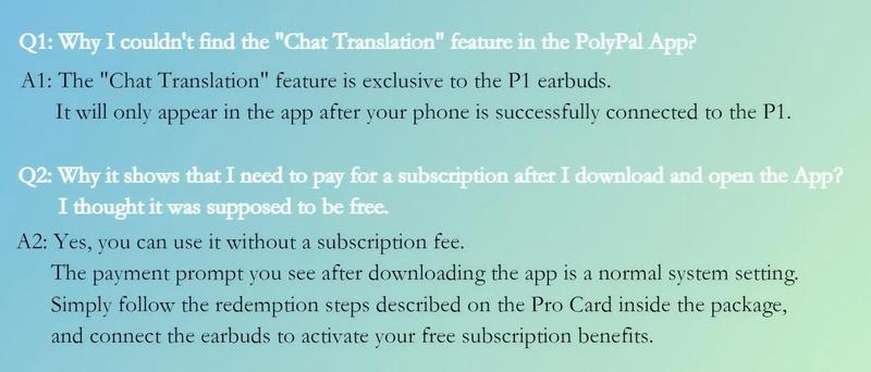 PolyPal P1 7-in-1 AI Translator Earbuds, 138 Languages & Accents, Real-Time Translation, Bluetooth Wireless Earphones for Travel, Meetings, Immigration, Study Abroad, Language Learning&Music (Use with PolyPal App)