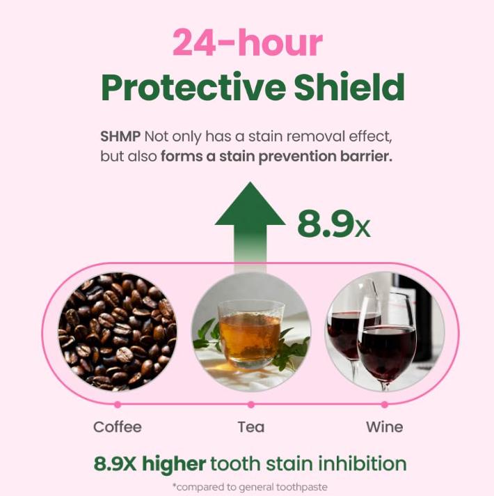 Euthymol Whitening Toothpaste & Toothbrush Set (Pink)– Removes Coffee & Tea Stains, Gentle on Sensitive Teeth, Korean Oral Care