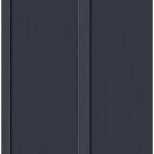 NextWall Dark Blue Faux Board and Batten Peel and Stick Wallpaper