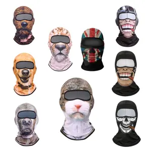 3D Cat Ski Balaclava Sheisty Face Mask with Ears Cute Animal Ski Mask for Music Festivals Raves Party Outdoor Activities