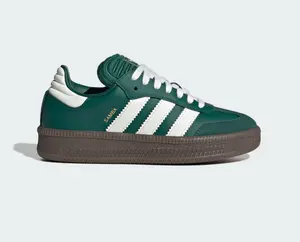 Adidas Samba XLG Youth Shoe Green White | JR6815 | adidas samba | youth | closed toe | kids sneakers | green | white | colorway | classic | casual | unisex | all-court | Comfortable Sneakers | Trending Shoes 2026 | Fashion Sneakers | Everyday Shoes | Spor