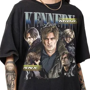 [Sale up to 40%] Leon S. Kennedy Shirt | Resident Evil 9 Requiem T-Shirt | Gaming Shirt l Horror Game