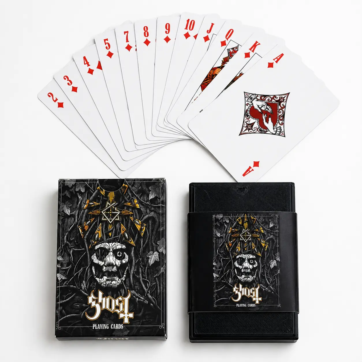 Ghost Band Playing Cards, Papa Emeritus Inspired Poker Card Deck, Gift for Rock Band Fans