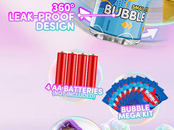 Bubble Machine 2 Pack with Colorful Lights, Automatic Bubble Maker Machine, 12-Hole Bubbles Wands Blaster for Toddlers, Summer Toys, Kids Gifts, Holiday, GiftsSlapable