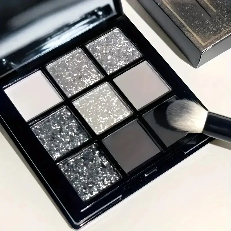 Gothic Smoky Eye Shadow Palette, 9 Shades Matte & Shimmer Finish, High Pigment Long-Lasting Makeup, Perfect for Daily Wear & Special Occasions, Highly Pigmented Palette, Eyeshadow, Eye Makeup Products