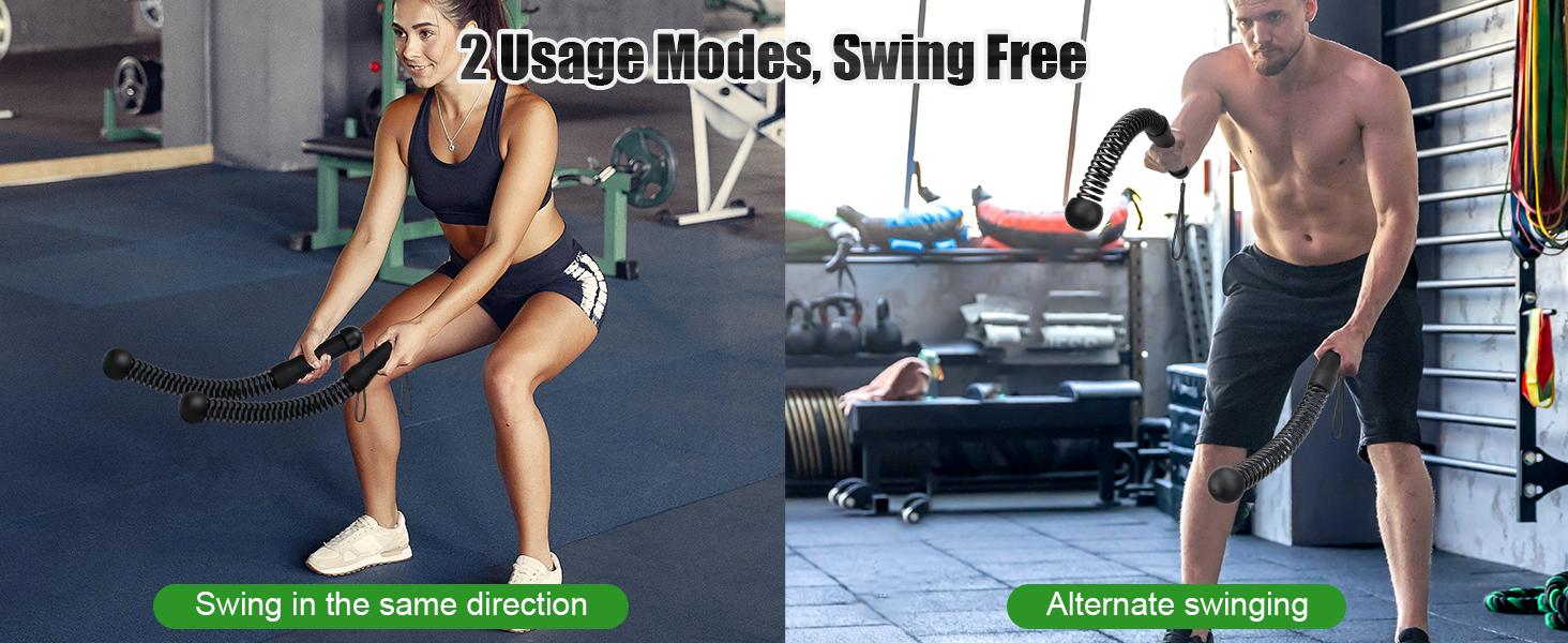 Weighted Cordless Battle Ropes 2PCS – New Upgrade Quiet Ropeless Training Rope Fitness Equipment for Home, Strength Training, HIIT Workouts, Full-Body Exercise, Indoor Gym Use, Noise-Free Portable Workout Gear