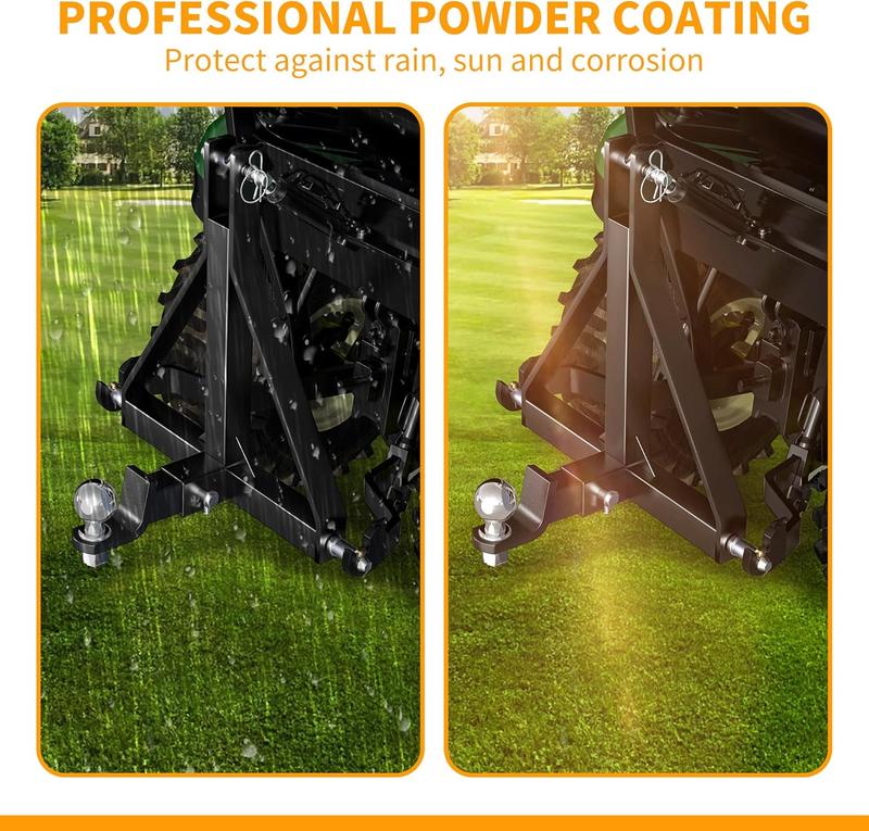 YITAMOTOR 3 Point Hitch Receiver with 2" Receiver Trailer Hitch for Tractor Category 1 Attachments for Kubota, BX, LM25H, WLM Tractor, NorTrac, Yanmar, Kioti, Cat, John Deere, CAT 1 Hitching YITAMOTOR 3 Point Hitch Receiver with 2" Receiver Trailer Hitch for Tractor Category 1 Attachments for Kubota, BX, LM25H, WLM Tractor, NorTrac, Yanmar, Kioti, Cat, John Deere, CAT 1 Hitching